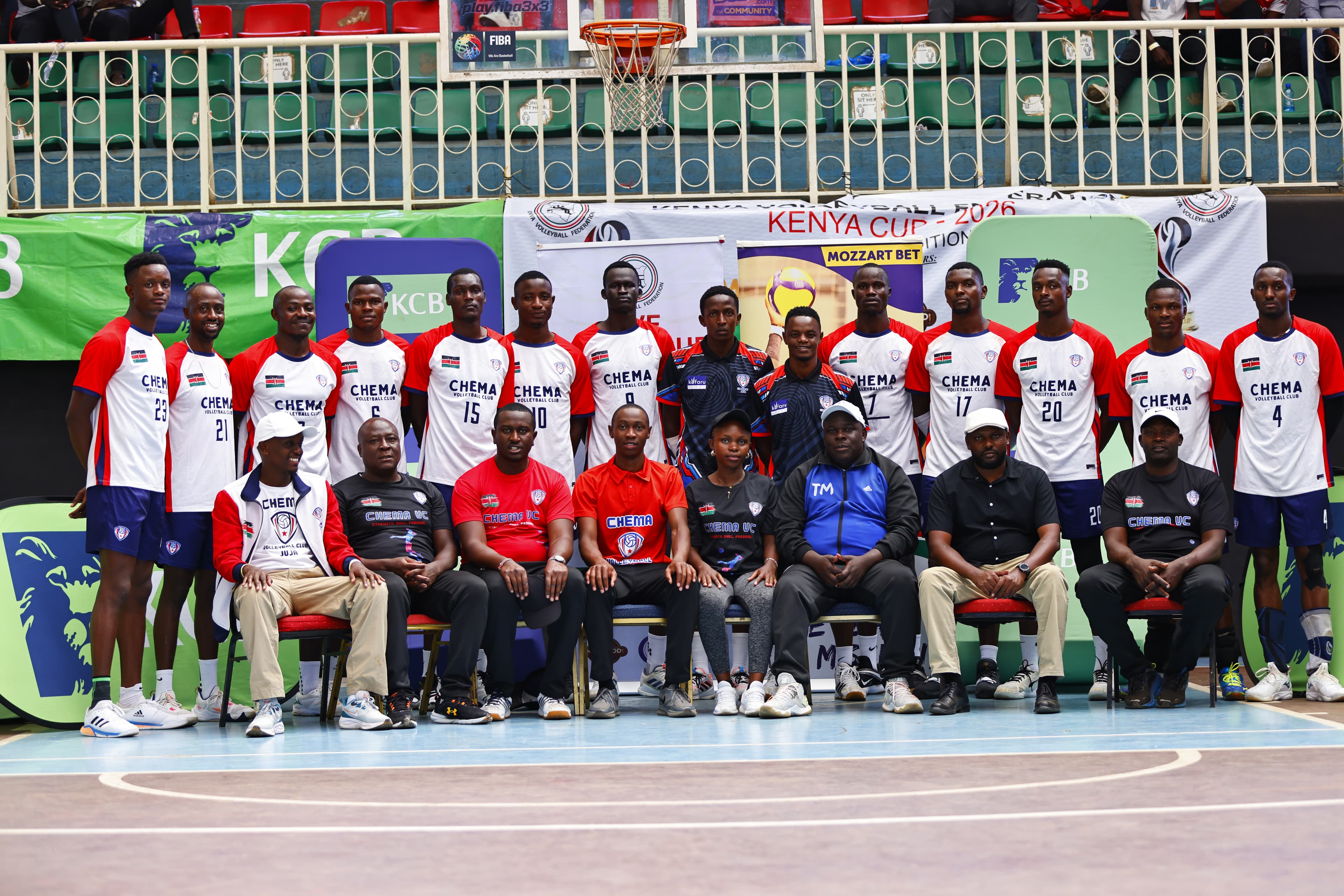 Chema VC player receiving an individual match award