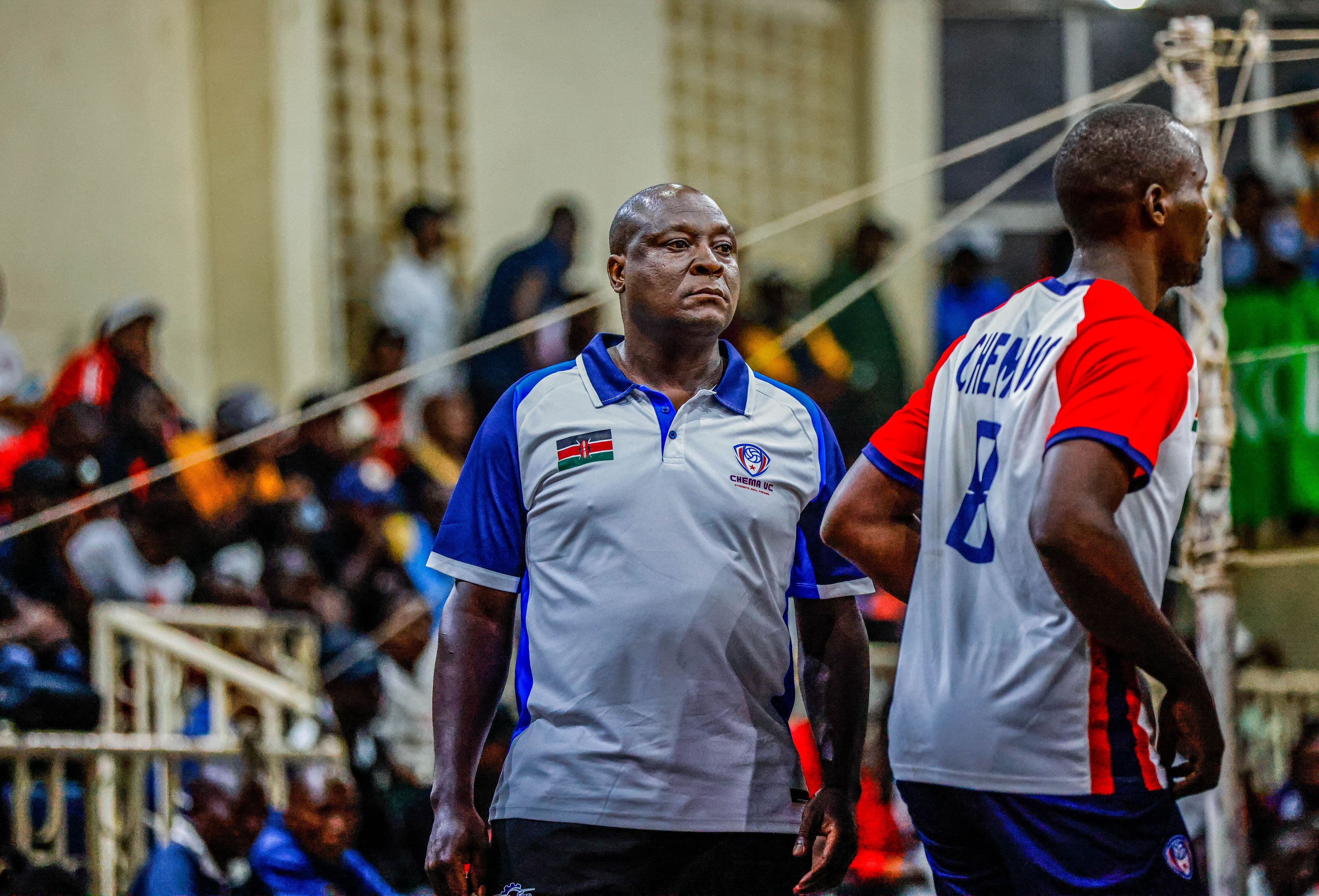 Chema VC players set in serve-receive formation