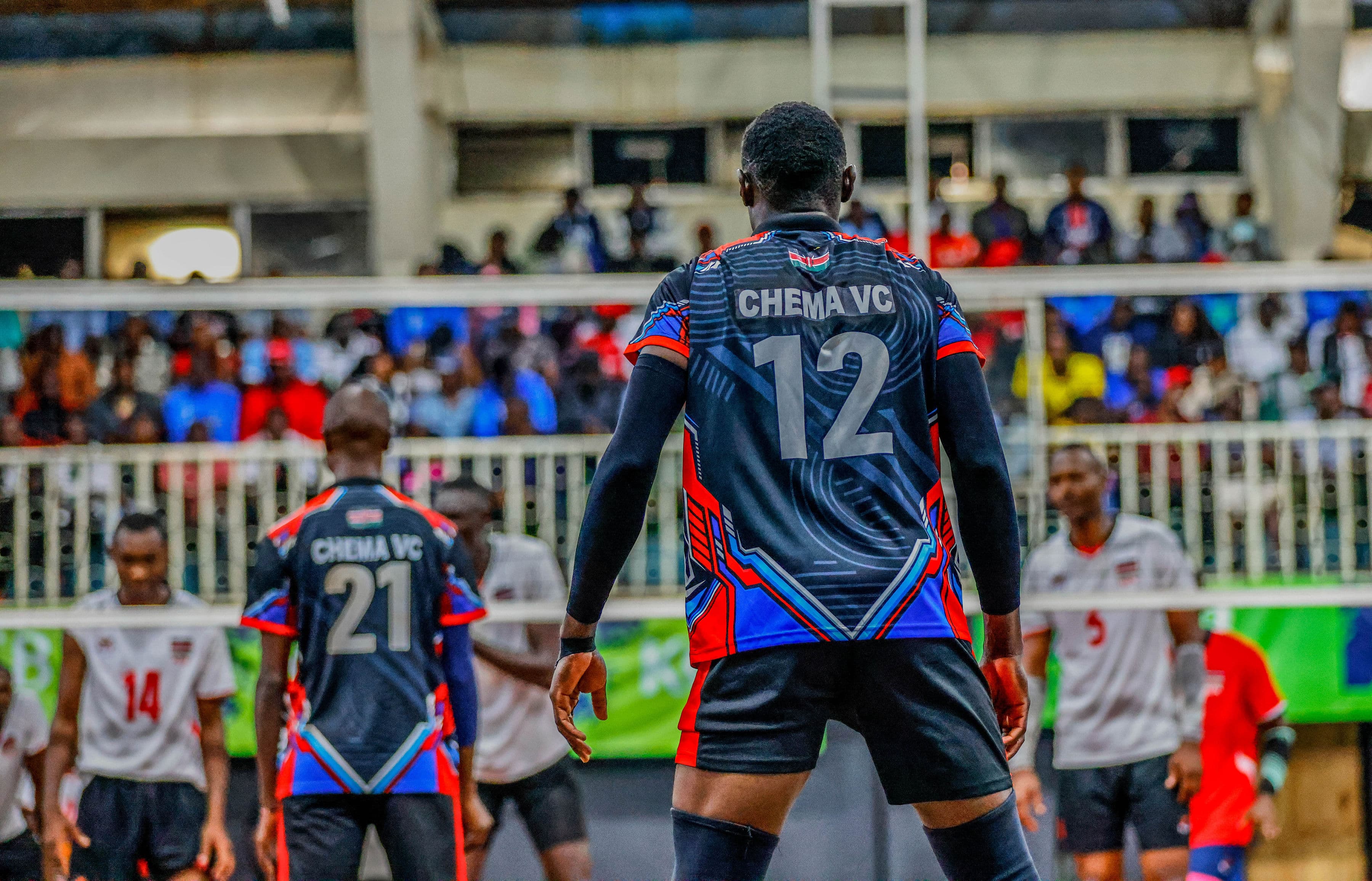 Chema VC supporters celebrating in club colors