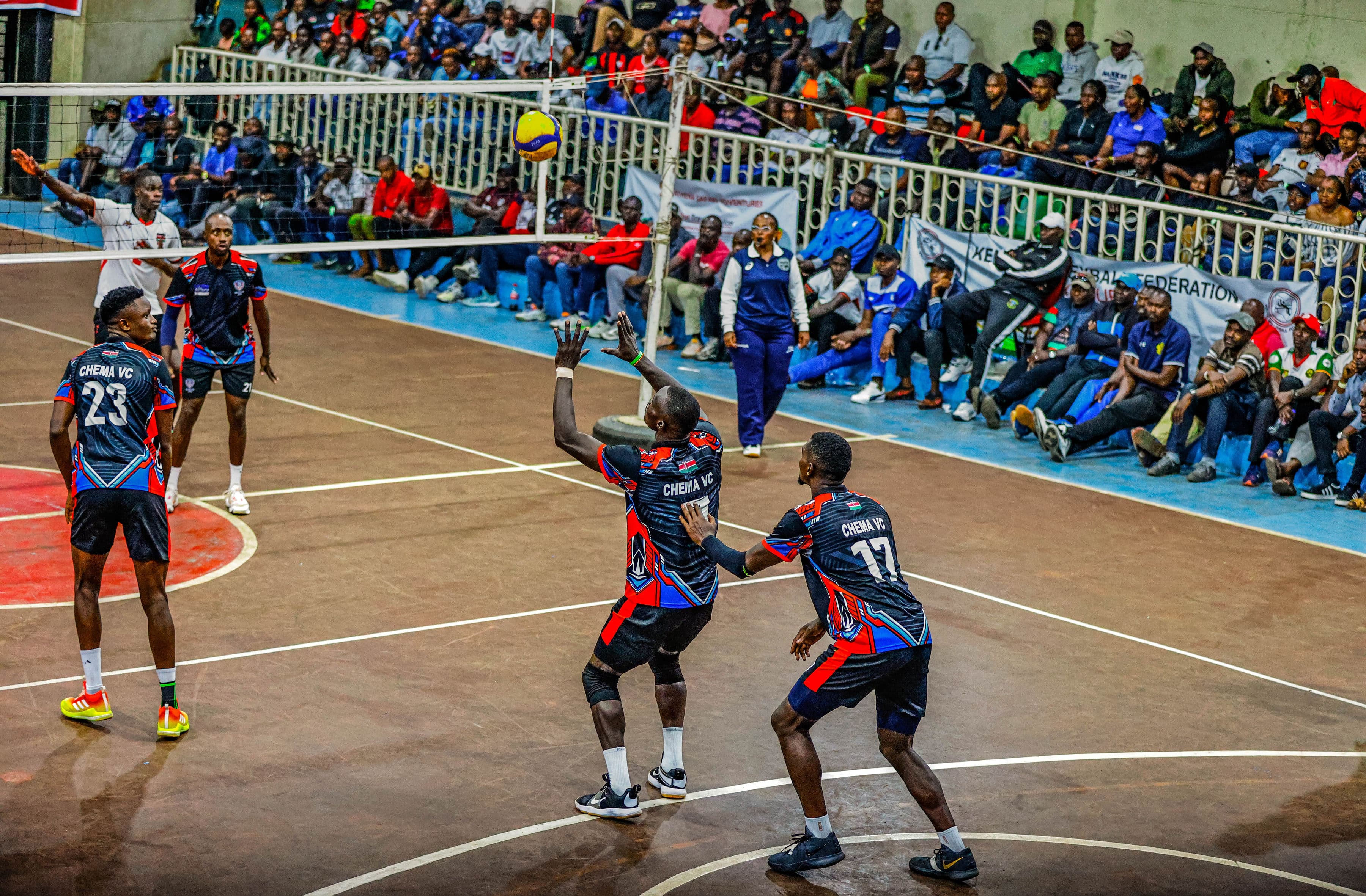 Chema VC players exchanging tactical instructions during play