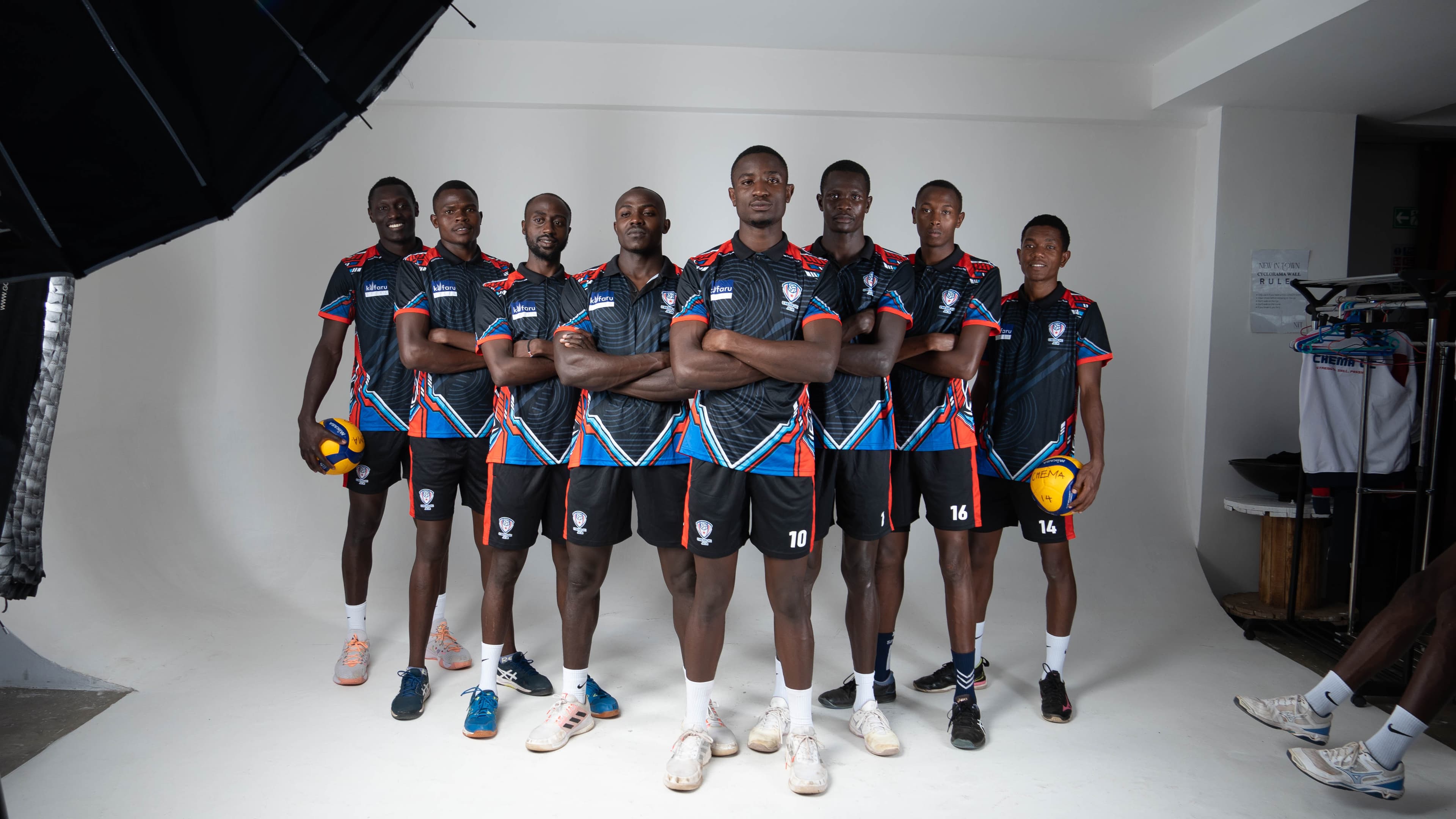 Chema VC players in a studio-style media photo